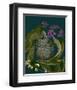 Blue green purple arrangement-null-Framed Art Print