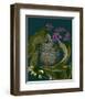 Blue green purple arrangement-null-Framed Art Print