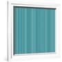 Blue Green Stripe Background-romarti-Framed Art Print