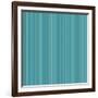 Blue Green Stripe Background-romarti-Framed Art Print
