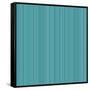 Blue Green Stripe Background-romarti-Framed Stretched Canvas