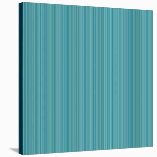 Blue Green Stripe Background-romarti-Stretched Canvas