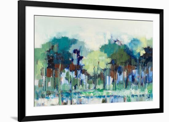 Blue Green Tree Reflections-Libby Smart-Framed Giclee Print