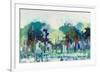 Blue Green Tree Reflections-Libby Smart-Framed Giclee Print