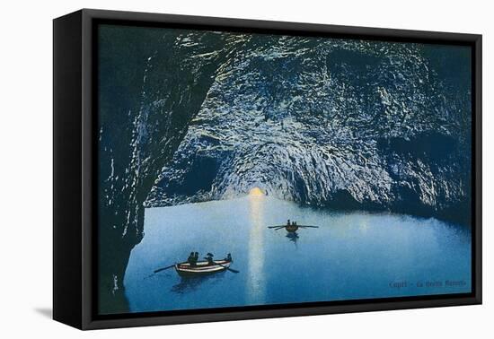 Blue Grotto, Capri, Italy-null-Framed Stretched Canvas