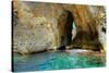 Blue Grotto Caves-Diana Mower-Stretched Canvas