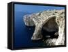 Blue Grotto Near Zurrieq, Malta, Mediterranean, Europe-Hans Peter Merten-Framed Stretched Canvas