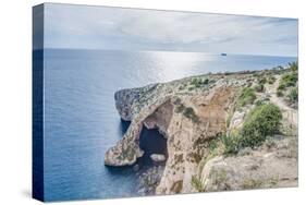 Blue Grotto on the Southern Coast of Malta.-Anibal Trejo-Stretched Canvas
