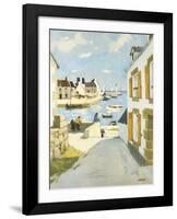 Blue Harbour-Raymond Wintz-Framed Premium Giclee Print