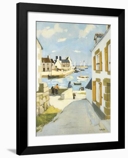 Blue Harbour-Raymond Wintz-Framed Premium Giclee Print