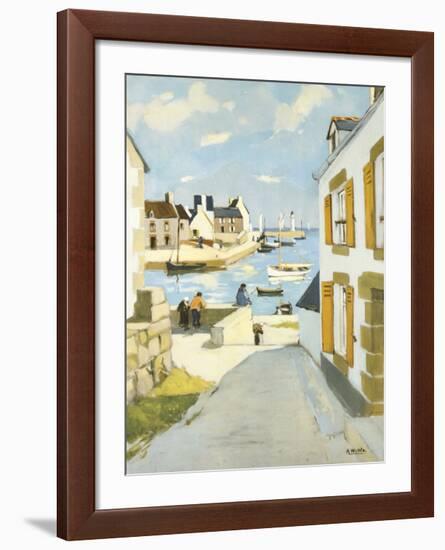 Blue Harbour-Raymond Wintz-Framed Premium Giclee Print