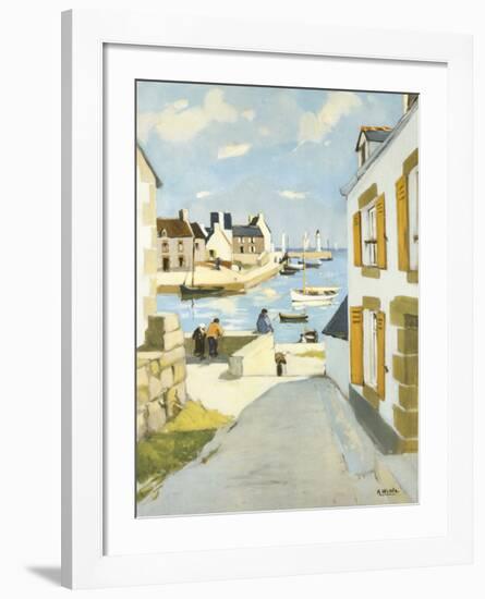 Blue Harbour-Raymond Wintz-Framed Premium Giclee Print