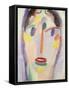 Blue Head; Kopf in Blau, 1918-Alexej Von Jawlensky-Framed Stretched Canvas