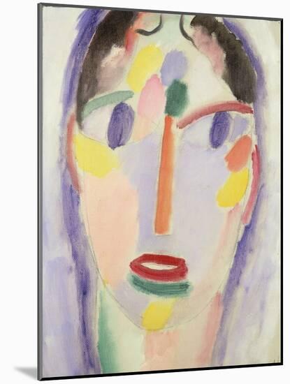 Blue Head; Kopf in Blau, 1918-Alexej Von Jawlensky-Mounted Giclee Print