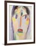 Blue Head; Kopf in Blau, 1918-Alexej Von Jawlensky-Framed Premium Giclee Print