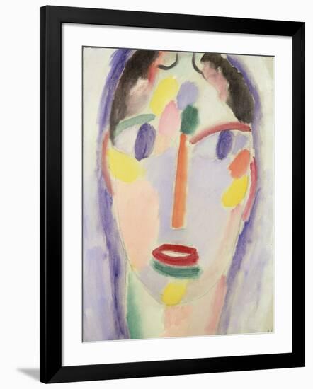 Blue Head; Kopf in Blau, 1918-Alexej Von Jawlensky-Framed Premium Giclee Print