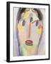 Blue Head; Kopf in Blau, 1918-Alexej Von Jawlensky-Framed Giclee Print