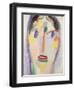 Blue Head; Kopf in Blau, 1918-Alexej Von Jawlensky-Framed Giclee Print