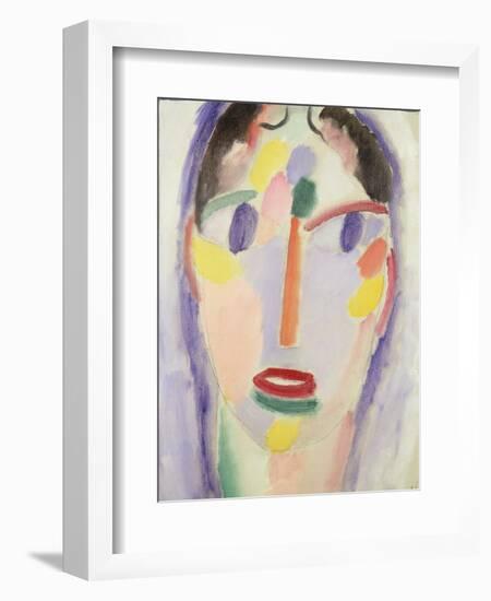 Blue Head; Kopf in Blau, 1918-Alexej Von Jawlensky-Framed Giclee Print