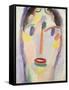 Blue Head; Kopf in Blau, 1918-Alexej Von Jawlensky-Framed Stretched Canvas