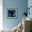Blue Headphones-GI ArtLab-Framed Giclee Print displayed on a wall