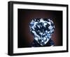 Blue Heart Diamond-null-Framed Photographic Print