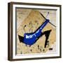 Blue Heel-Roderick E. Stevens-Framed Giclee Print