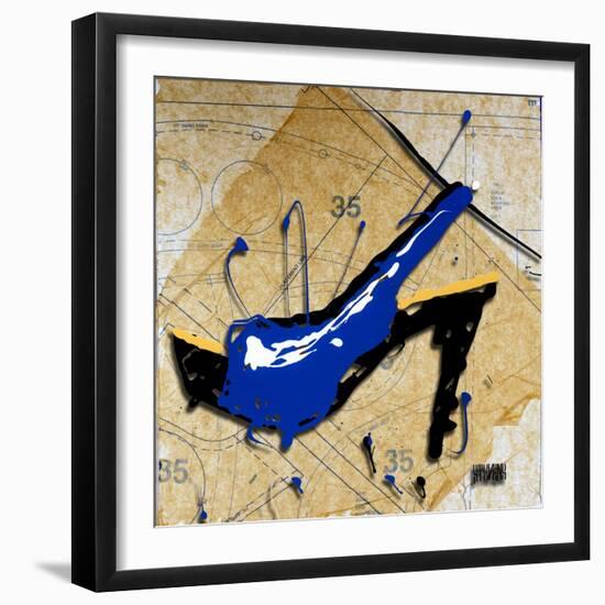 Blue Heel-Roderick E. Stevens-Framed Giclee Print