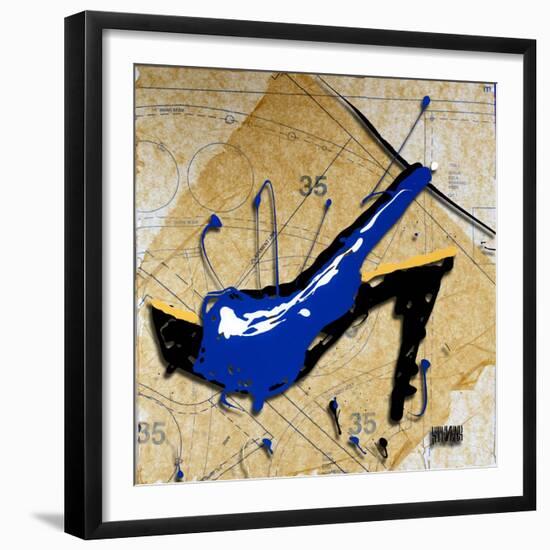 Blue Heel-Roderick E. Stevens-Framed Giclee Print