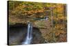 Blue Hens Falls in Autumn in Cuyahoga National Park, Ohio, USA-Chuck Haney-Stretched Canvas
