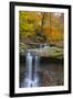 Blue Hens Falls in Autumn in Cuyahoga National Park, Ohio, USA-Chuck Haney-Framed Photographic Print