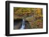 Blue Hens Falls in Autumn in Cuyahoga National Park, Ohio, USA-Chuck Haney-Framed Photographic Print