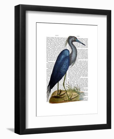 Blue Heron 2-Fab Funky-Framed Art Print