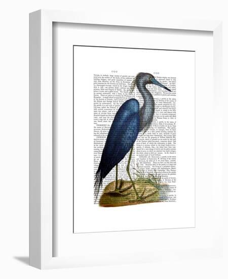 Blue Heron 2-Fab Funky-Framed Art Print