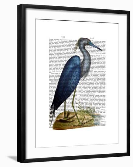 Blue Heron 2-Fab Funky-Framed Art Print