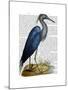 Blue Heron 2-Fab Funky-Mounted Art Print
