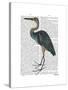 Blue Heron 3-Fab Funky-Stretched Canvas