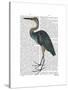 Blue Heron 3-Fab Funky-Stretched Canvas
