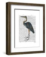 Blue Heron 3-Fab Funky-Framed Art Print