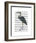 Blue Heron 3-Fab Funky-Framed Art Print