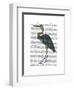 Blue Heron 3-Fab Funky-Framed Art Print