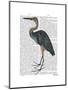 Blue Heron 3-Fab Funky-Mounted Art Print