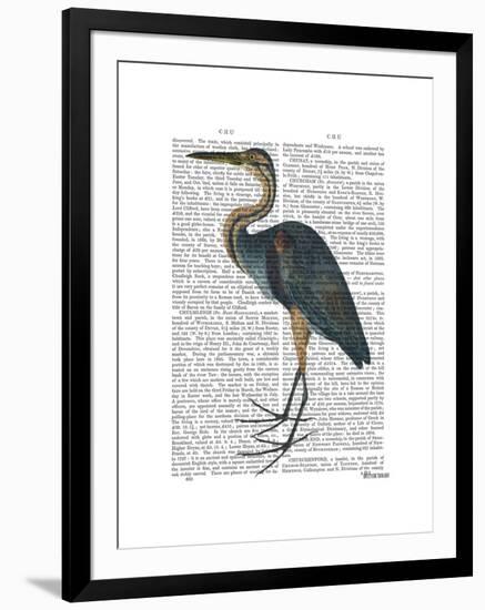 Blue Heron 3-Fab Funky-Framed Art Print