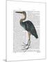 Blue Heron 3-Fab Funky-Mounted Art Print