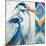 Blue Heron Ikat I-Patricia Pinto-Mounted Art Print