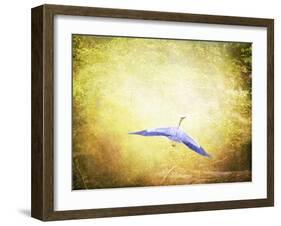Blue Heron in the Light-Jai Johnson-Framed Giclee Print
