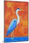 Blue Heron-Casey Craig-Mounted Art Print