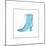 Blue High Heeled Boot-null-Mounted Giclee Print