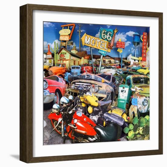 Blue Highway 2-John Roy-Framed Giclee Print