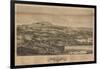 Blue Hill, Maine - Panoramic Map-Lantern Press-Framed Art Print